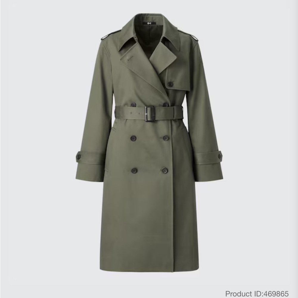 Uniqlo C trench is olive